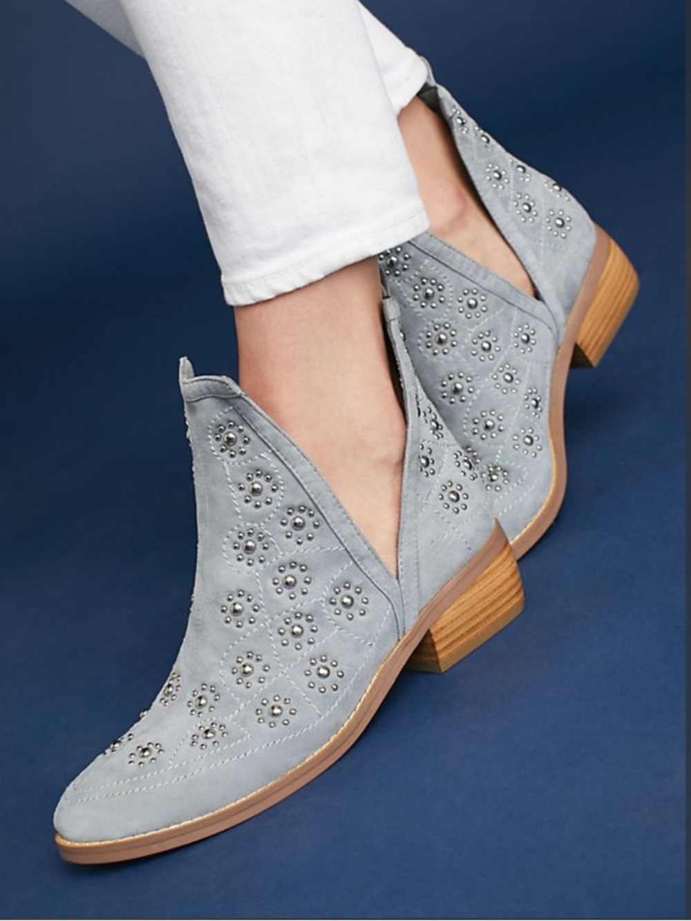 Anthropologie Silent D Studded Suede Boots